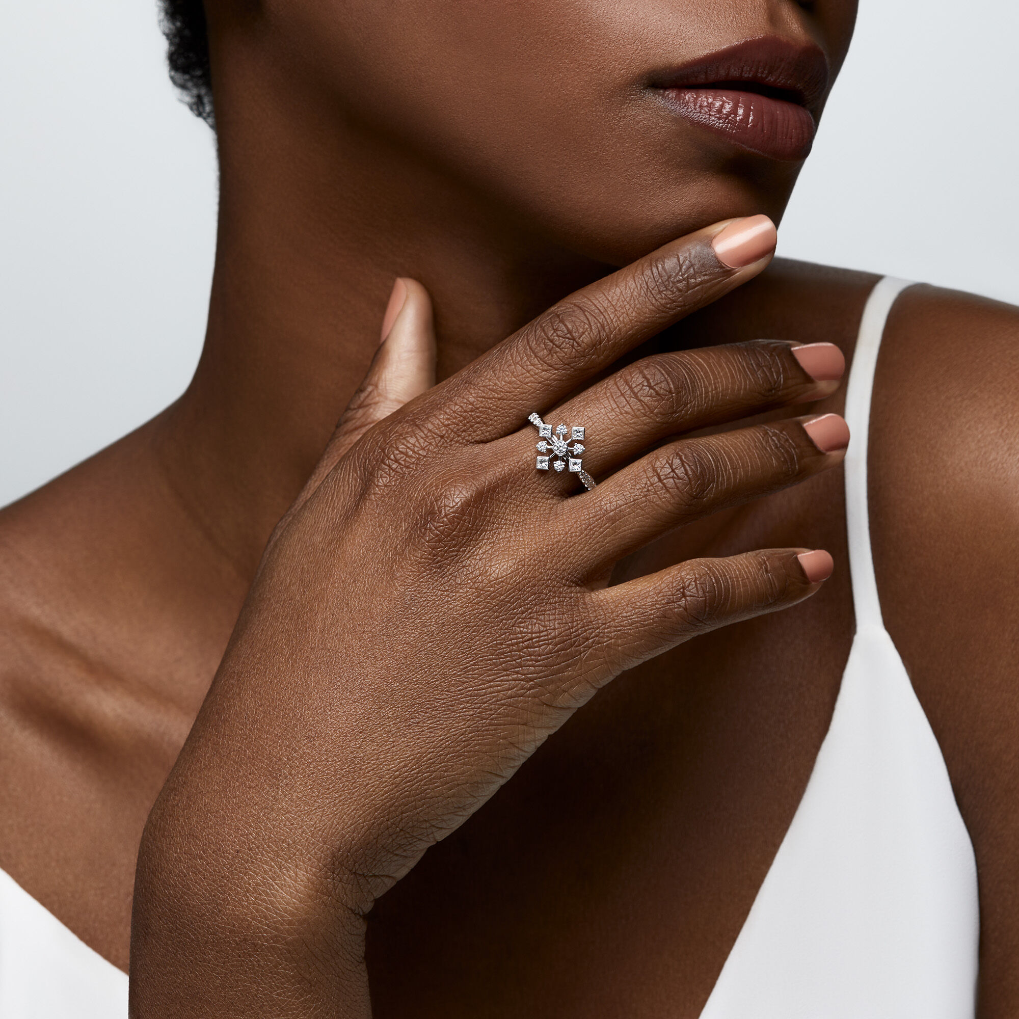 White gold cluster engagement rings deals